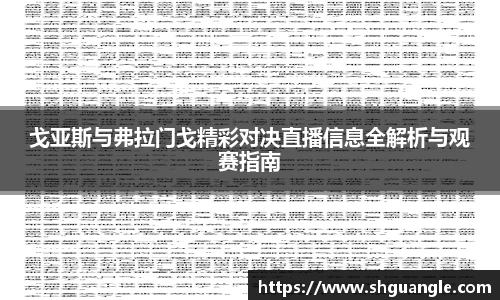 银河戈亚斯与弗拉门戈精彩对决直播信息全解析与观赛指南